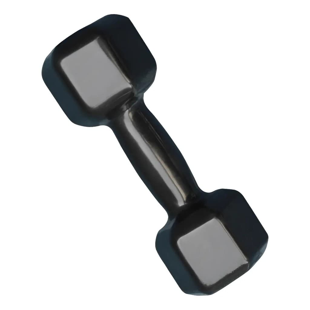Halter Ferro Sextavado Emborrachado 3kg Academia Treino