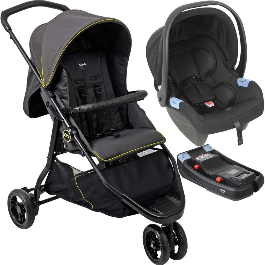 Carrinho de Bebe Bebe Conforto Base Burigotto CR3 G22 Gray Neon