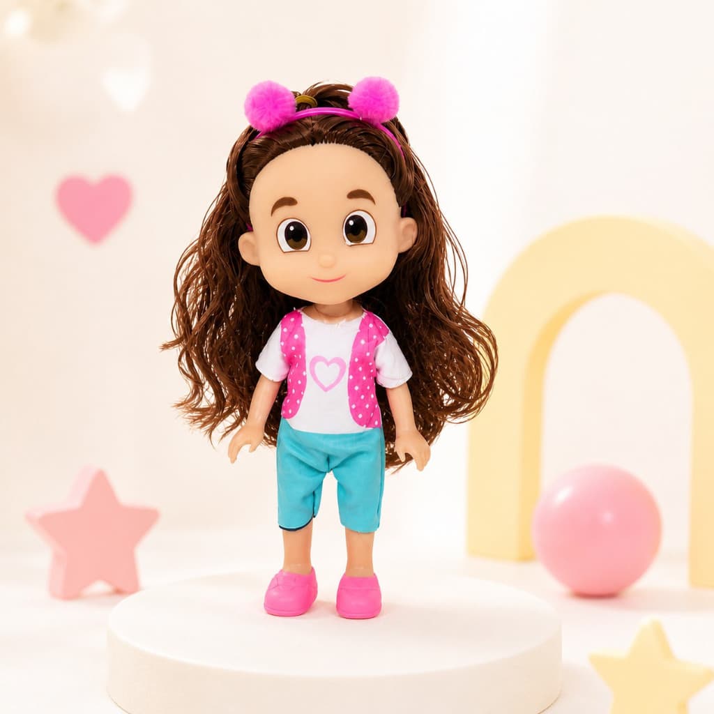 Boneca Maria Clara Articulada Brinquedo Infantil Youtuber Com Acessórios