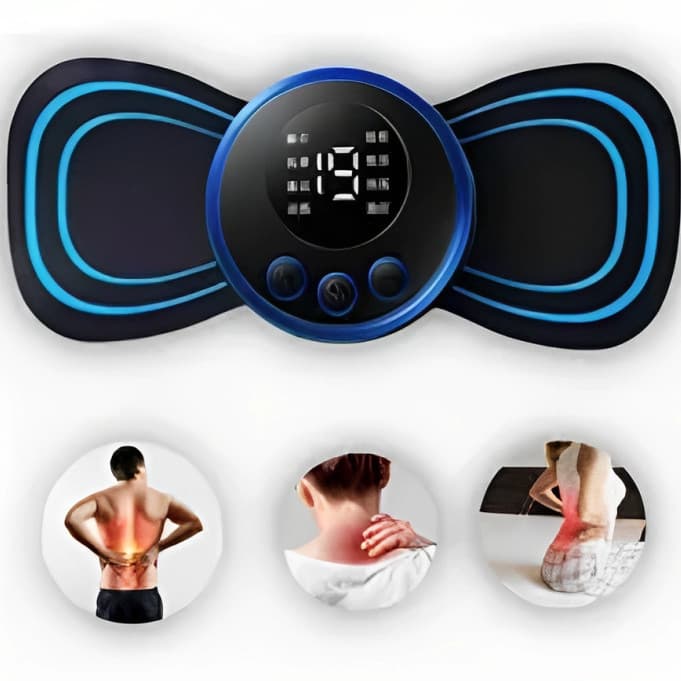 Mini Massageador Portátil Elétrico para Pescoço Cervical Corpo Alívio de Dores Musculares