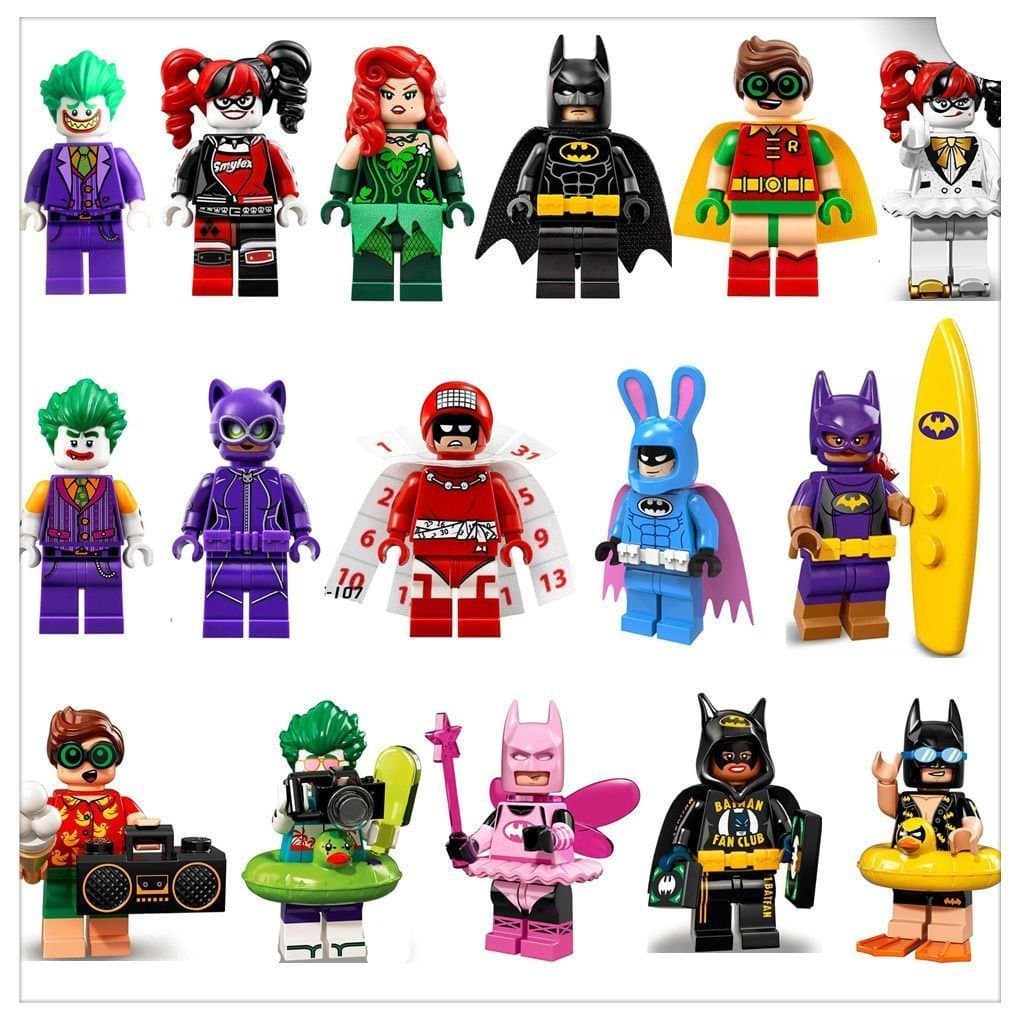 [7] Blocos de montar compatíveis com Lego Batman Joker Drawing Leman.