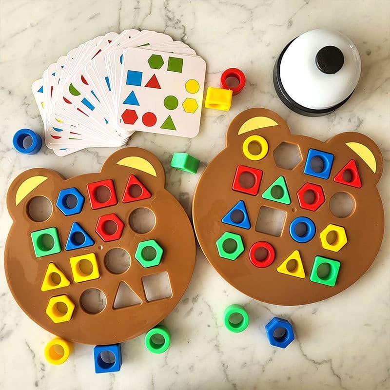 Brinquedo de combate educacional interativo para crianças Geometria Forma 3D Puzzle Brinquedo educativo Montessori Apren