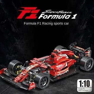 1288 peças de blocos de montar decorativos do modelo de carro de corrida F1, compatíveis com a série Lego, adequados par