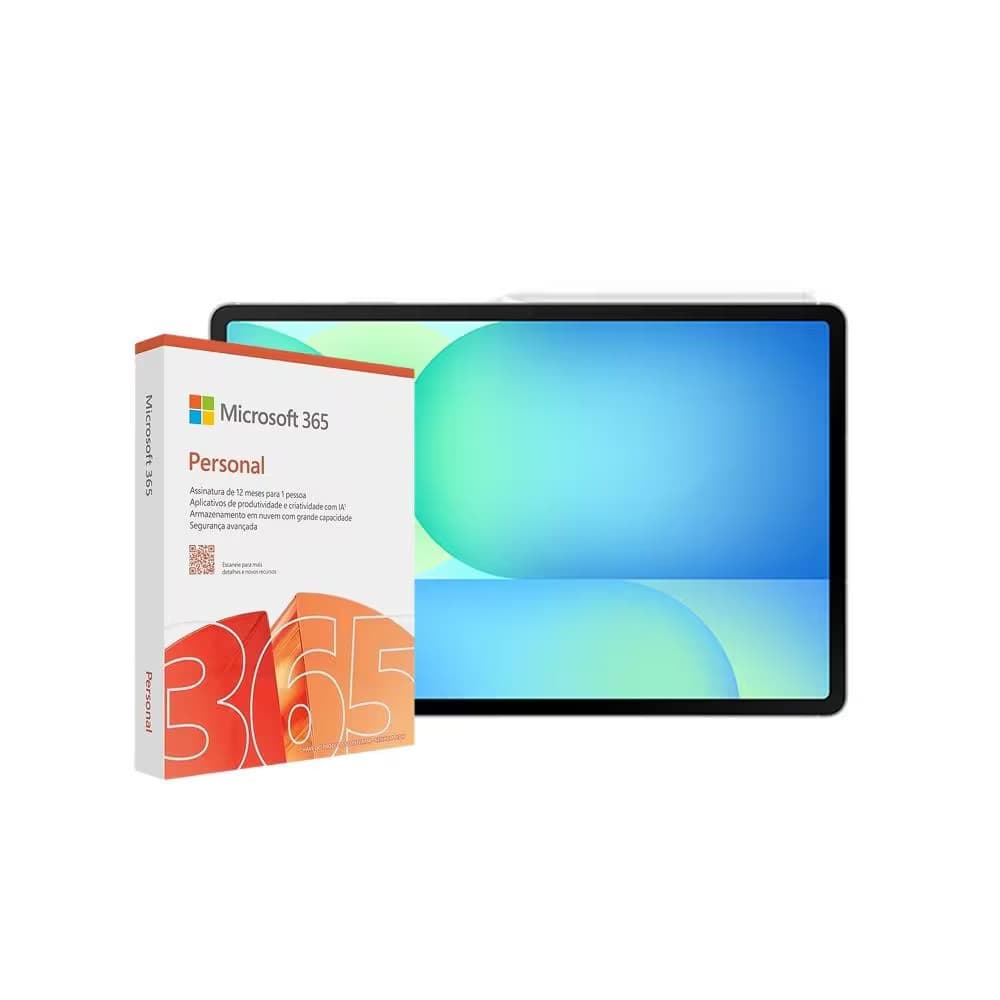 Tablet Galaxy Tab S10 FE 10.9 Polegadas Android 15 128GB + Microsoft 365 Personal Samsung