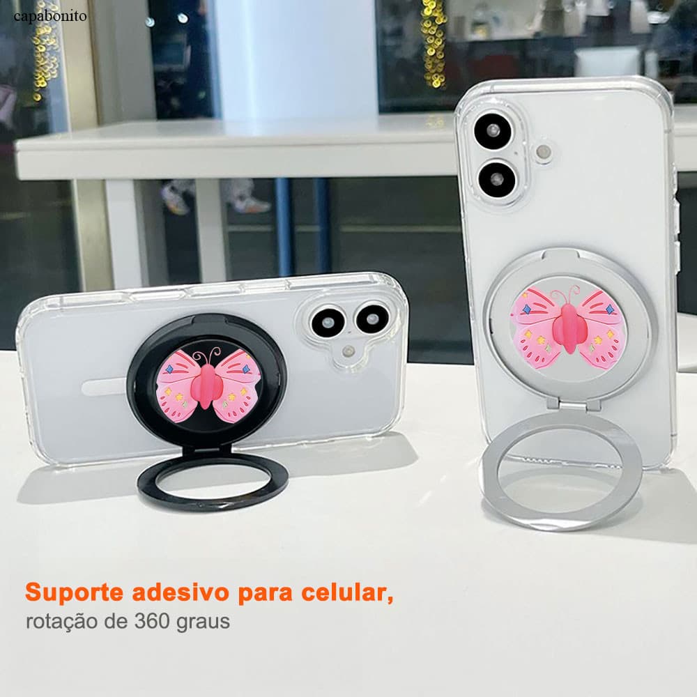 Suporte Para Celular Capinha De Celular Magnético Borboleta ZJ013-15