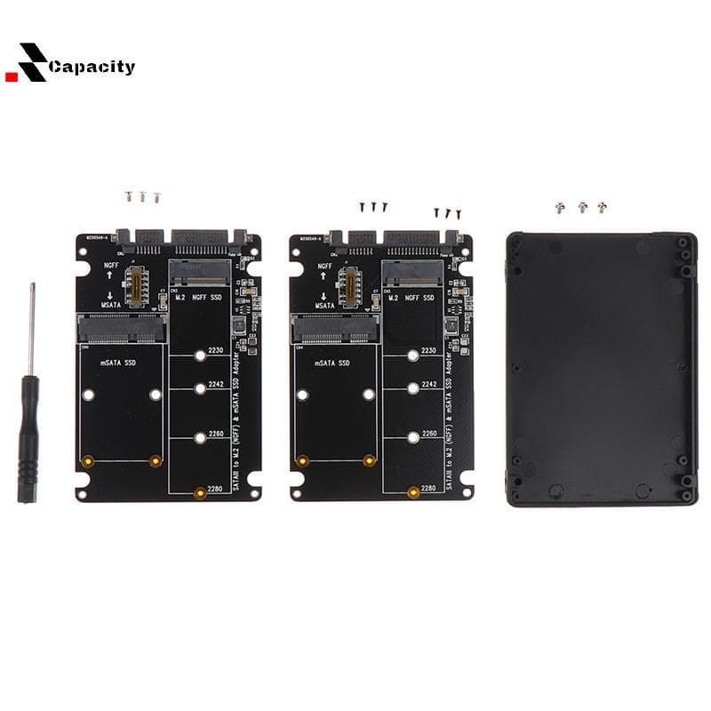 Capacidade NGFF Para SATA 3 Gabinete HDD Externo MSATA SSD Adaptador M . 2 Placa Adaptadora De Protocolo Agradável