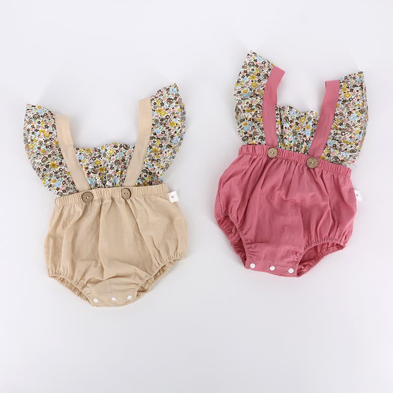 Bebê bebê verão estilo fino bebê sem mangas ar condicionado roupas rendas Halter bebê menina bonito bebê triângulo macac