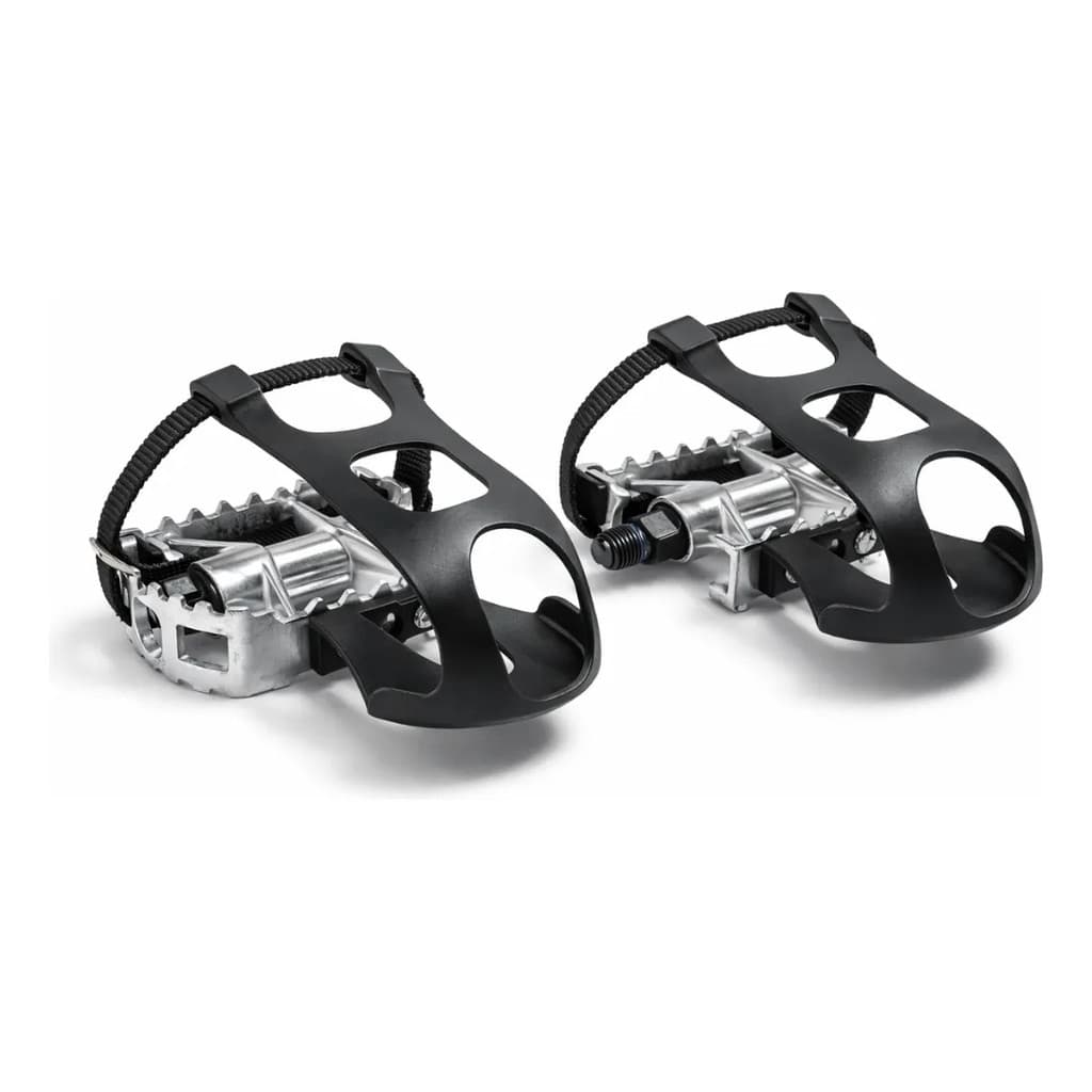 Kit Pedal Bicicleta Alumínio 9/16 com Firma Pé – Spinning, MTB, Speed, Ergométrica, Academia