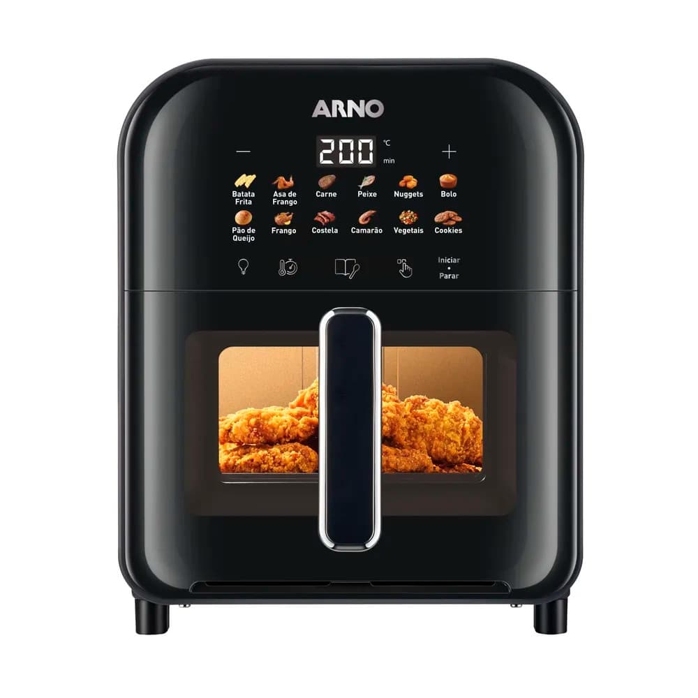 Fritadeira Elétrica Sem Óleo Air Fryer Arno 6L AIF6