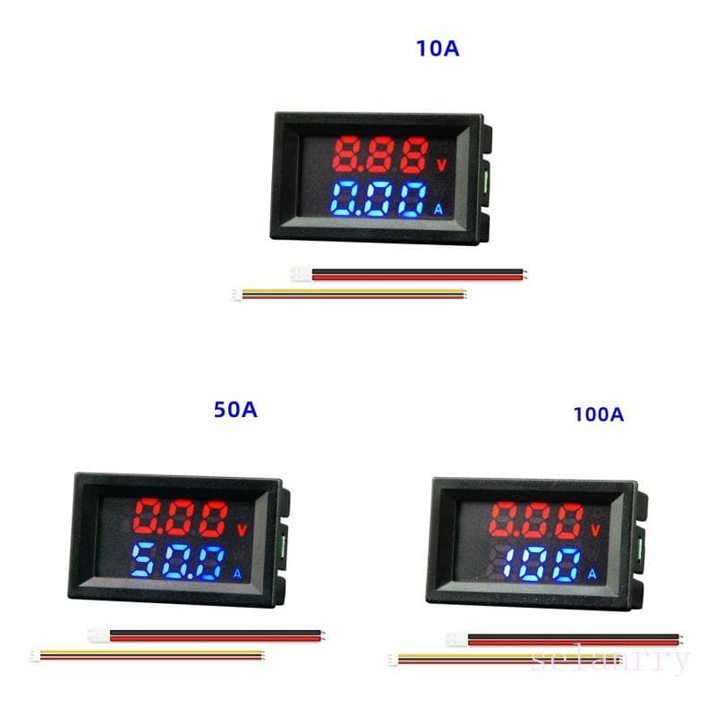 selanrry Multímetro Digital LED Display Voltímetro Painel Testador Medidor Energia Corrente