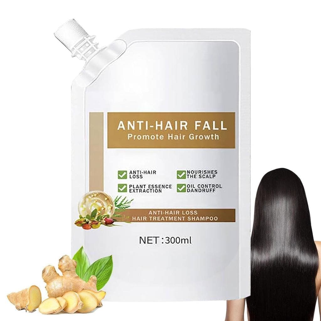 Shampoo Anti-Queda de Cabelo, Shampoo Promotor de Crescimento Capilar para Mulheres e Homens, Cuidado Capilar Hidratante