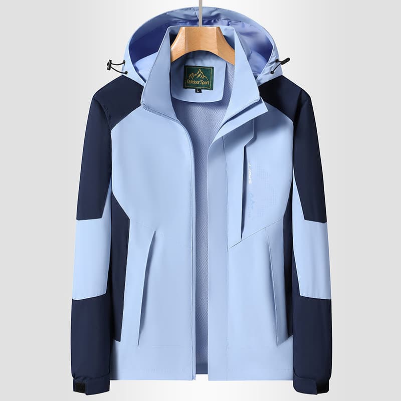 Jaqueta ao ar livre masculina jaqueta esportiva feminina estilo fino jaqueta com capuz respirável jaqueta impermeável