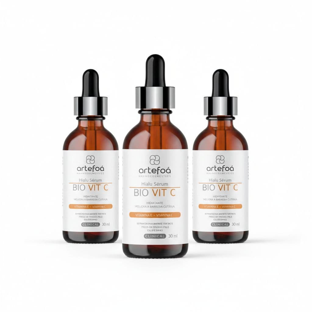 KIT 3 SÊRUNS FACIAL VITAMINA C HIALU BIO VIT C 30ML ARTEFOÁ