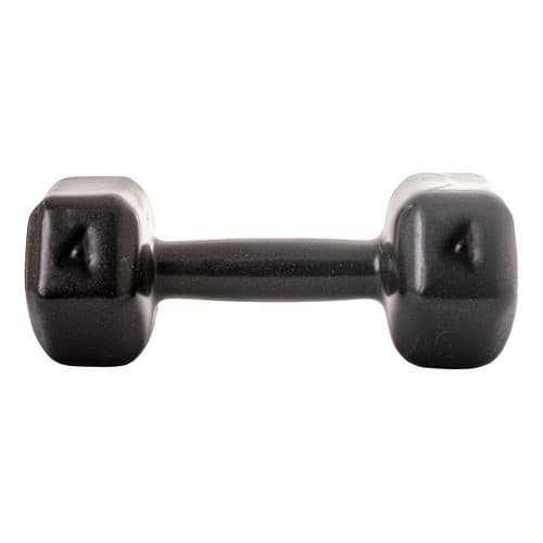 Halter Sextavado 4kg Emborrachado Preto Academia Crossfit