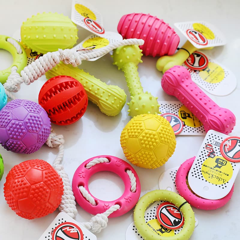 Aduck brinquedo para cachorro de estimação, bola resistente à mordida de voz, anel de borracha, brinquedo de látex, brin