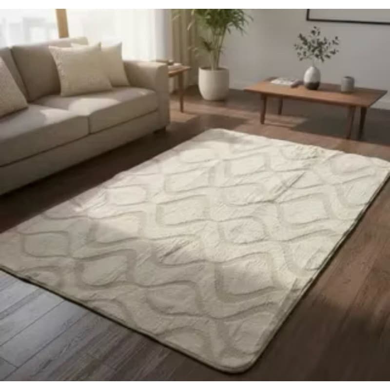 Tapete Sala Grande 2,40x2,00 com Relevo Peluciado Tokio antiderrapante