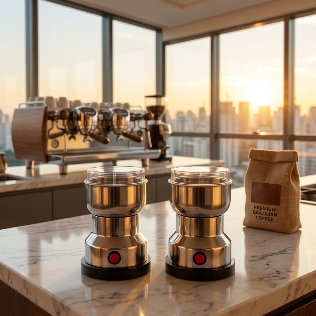 Moedor Elétrico Em Aço Inoxidável Para Café Grãos Sementes E Especiarias Presente Para Amantes De Cozinha