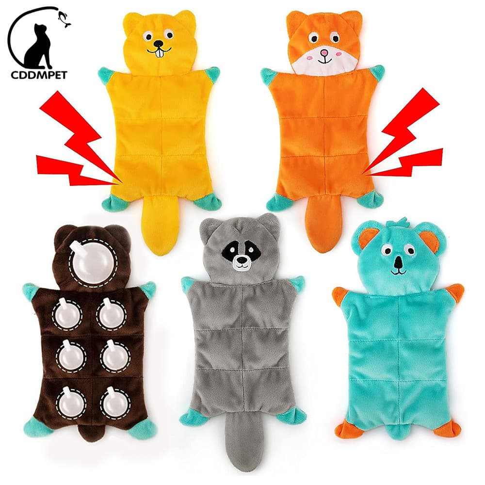 Brinquedo De Pelúcia Estridente Para Cachorro Sem Recheio Papel Enrugado De Brinquedos Interativos