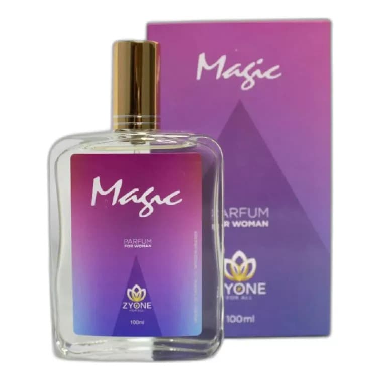Perfume Magic Feminino Zyone Alta Fixação 25% De Essência Importada Parfum