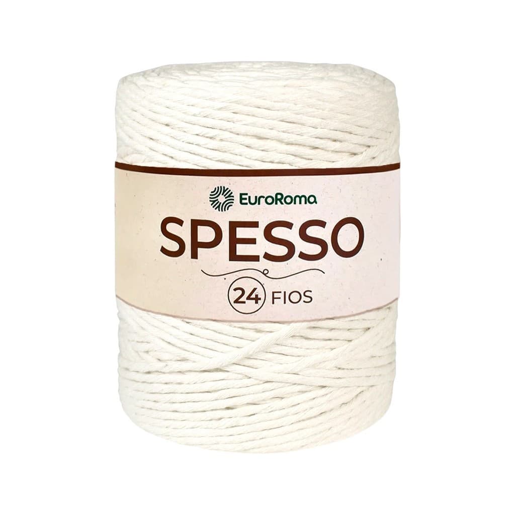 Barbante EuroRoma Spesso 24 Fios 1kg 254m Fio Grosso Para Crochê Macramê e Tapetes