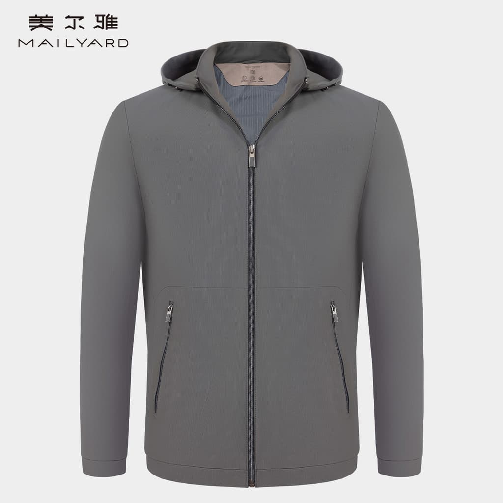 MAILYARD/MAILYARD/Meirya Jaqueta Business Casual Masculina Primavera Zíper Berinjela Jaqueta Moda Primavera Jaqueta 346