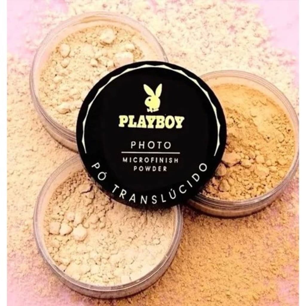 pó translúcido powder zart makeup pó de banana fixador Play boy PB-1033