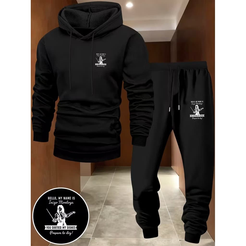 Conjunto Moletom Canguru Masculino Montoya Blusa De Frio + Calça Moletom Estampados Unissex Outono/Inverno