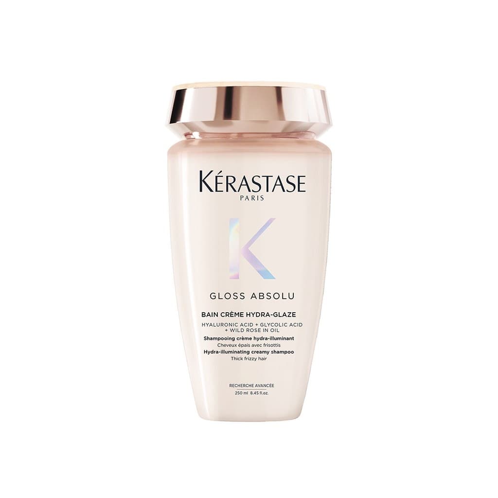 Kérastase Gloss Absolu Bain Crème Hydra-Glaze 250ml-  Shampoo Hidratante Anti-Frizz para Cabelos Grossos