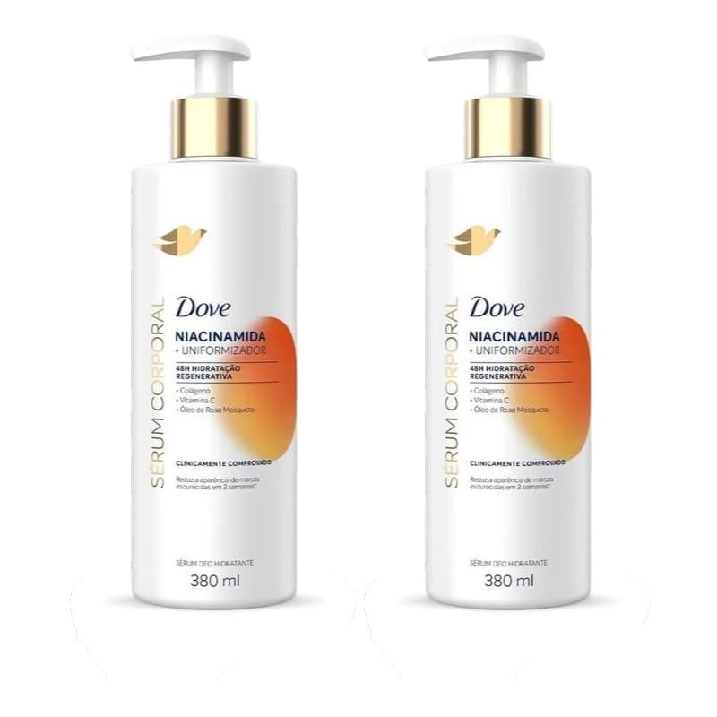 Kit 2 Sérum Hidratante Corporal Niacinamida + Uniformizador 380ml - Dove