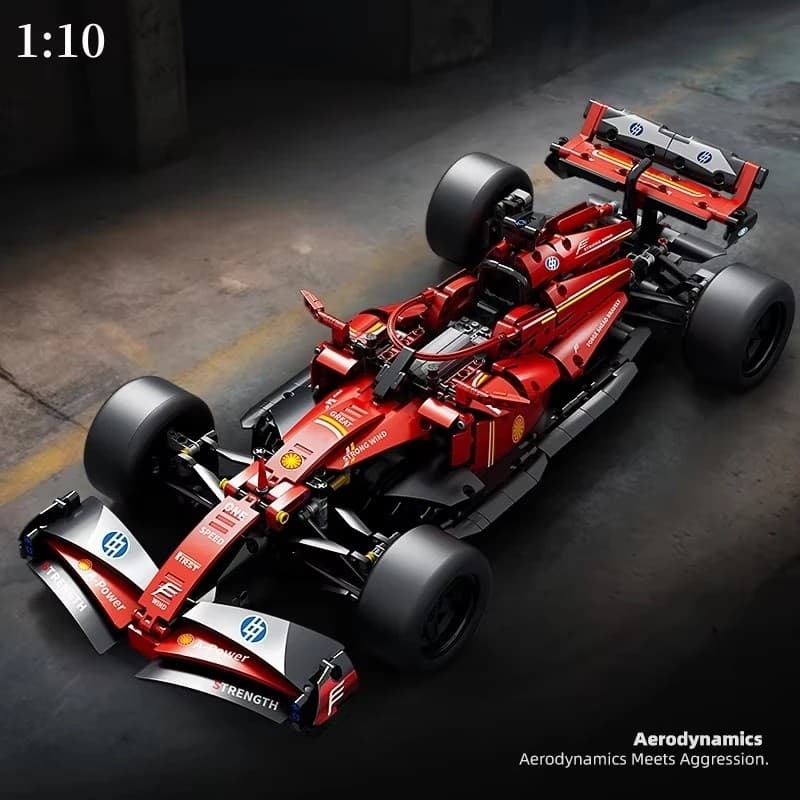 1400 Pçs Tijolos LEGO Super Carro Esportivo Fórmula Corrida Blocos De Construção Cidade Velocidade Famoso Veículo Montar