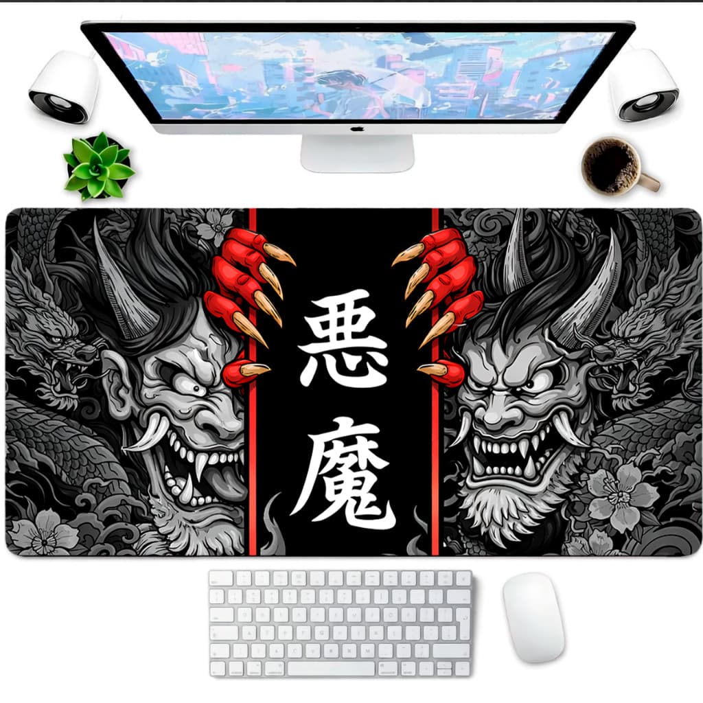 Mouse Pad Apoio Para PC Para Notebook Base Estendida 80x30 Ideal Para Setup Gamer Completo
