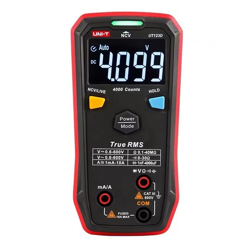 Multímetro De Bolso Uni-t Ut123 Com Detector De Tensão Digital Portátil Profissional