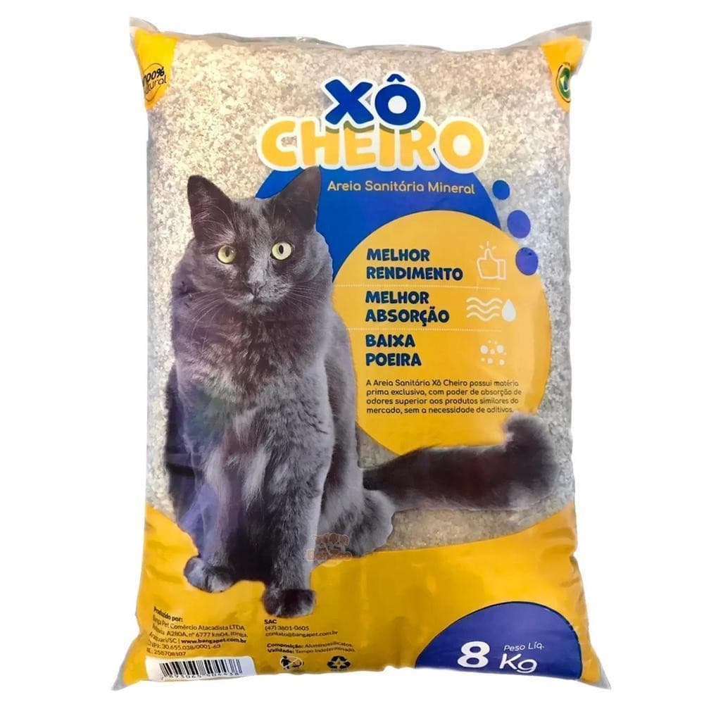 Areia Sanitária Mineral Xô Cheiro 8kg