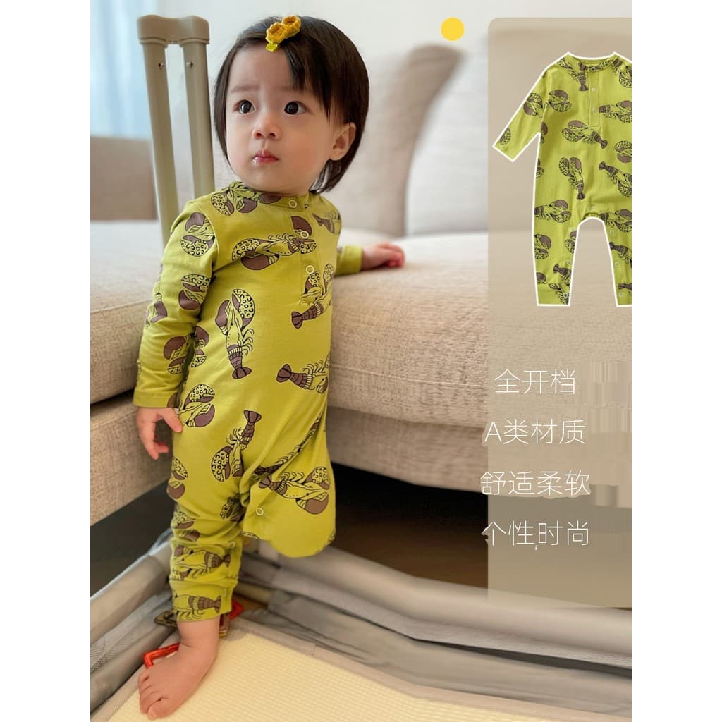 Ins roupas de bebê roupas de outono macacão bonito Super bonito bebê menina primavera outono macacão puro algodão moda m