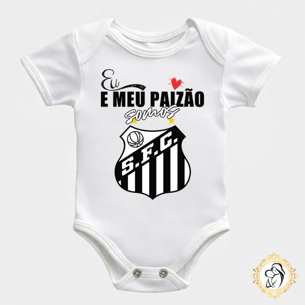 Body Bebê Time Eu e Meu Paizão Somos Peixe Body Infantil Roupa Bebê Menino Menina Presente para Papai