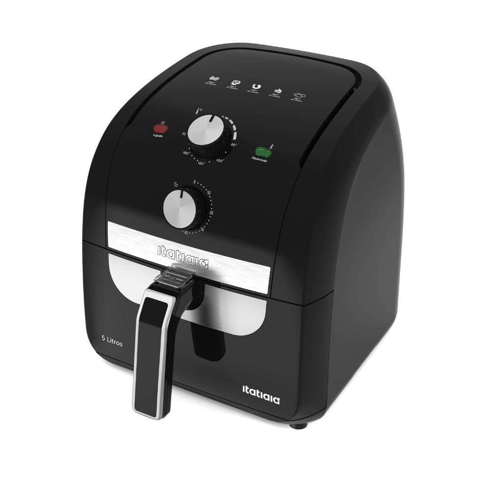 Air Fryer Inox 5L 127V Itatiaia | Fritadeira Sem Óleo | Crocante e Saudável