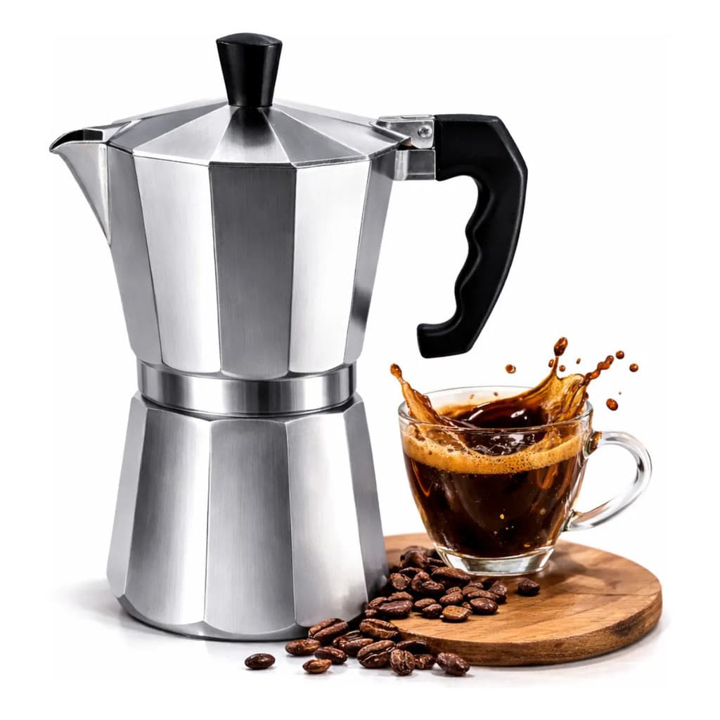 Cafeteira Italiana Inox 3 Xícaras Café Expresso Luxo