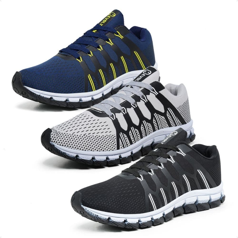 Kit 3 Pares Tênis Masculino Musculação Original Academia Caminhada Novo