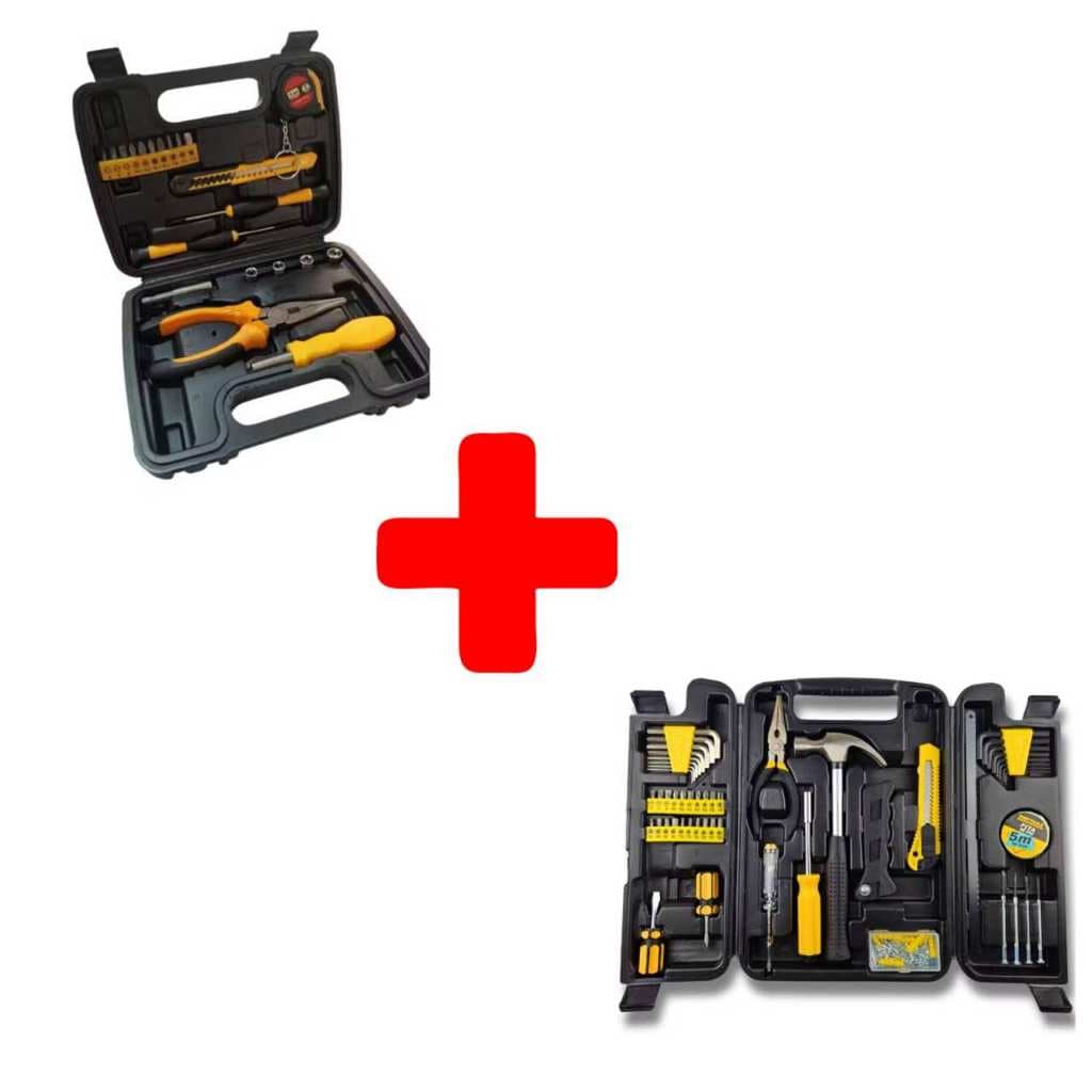 Kit 21 Peças Básico + Kit 200 Peças Ultra Completo Ferramentas