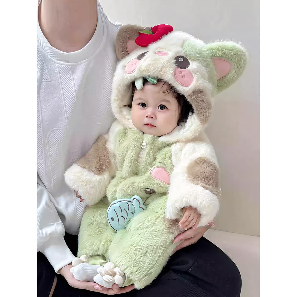 Roupas de bebê roupas de inverno Super bonito macacão bebê inverno roupas de algodão bebê menina bonito engrossado quent