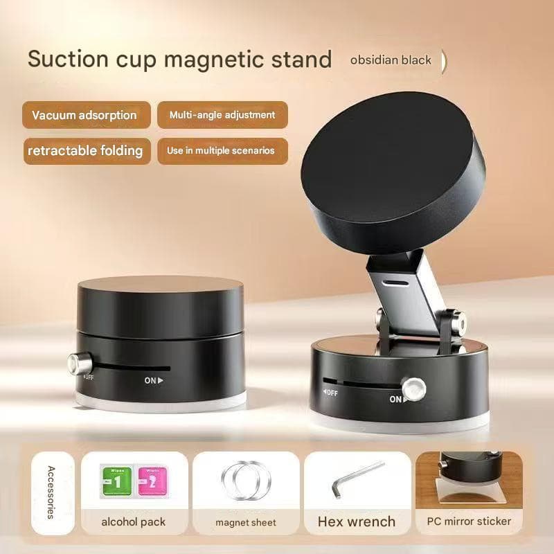 Adsorção De Vácuo Magnética Carro Suporte Do Telefone Móvel Nova Ventosa Retrátil Dobrável Portátil Casa Desktop