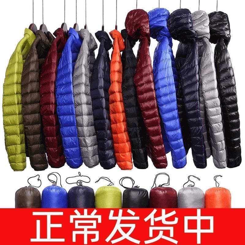 Novo estilo masculino leve para baixo acolchoado jaqueta masculina gola jaqueta de inverno Plus Size jaqueta acolchoada 