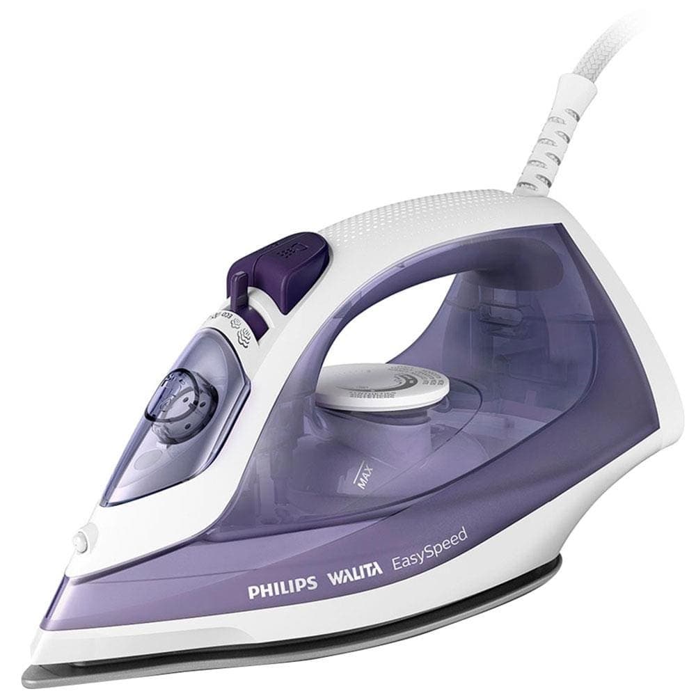 Ferro de Passar a Vapor EasySpeed GC1752 com Spray e Base de Cermica Philips Walita
