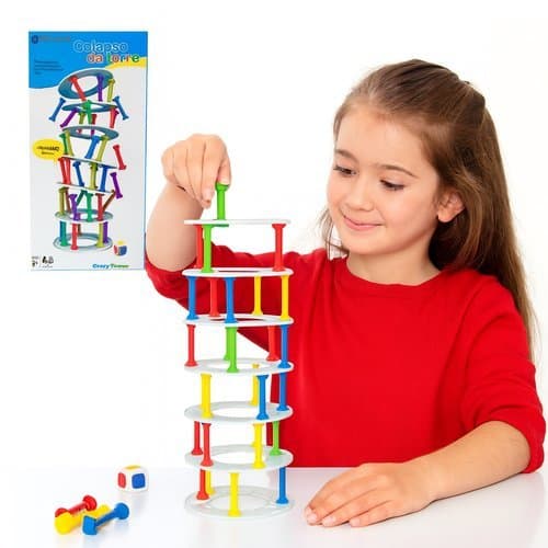 Jogo Empilhavel Derruba Torre Divertido Desafio Infantil Família