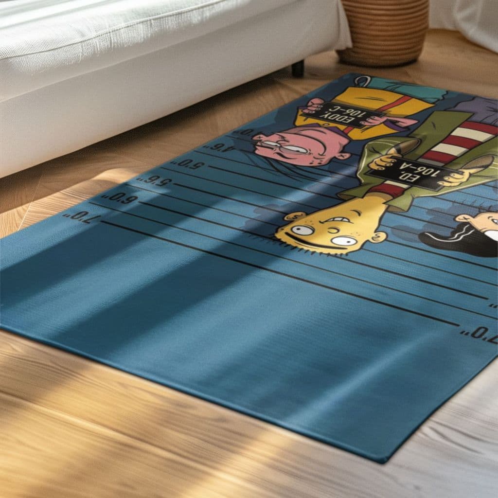 Tapete Decorativo 118x70cm Antiderrapante Sala, Quarto, Espaço Ed