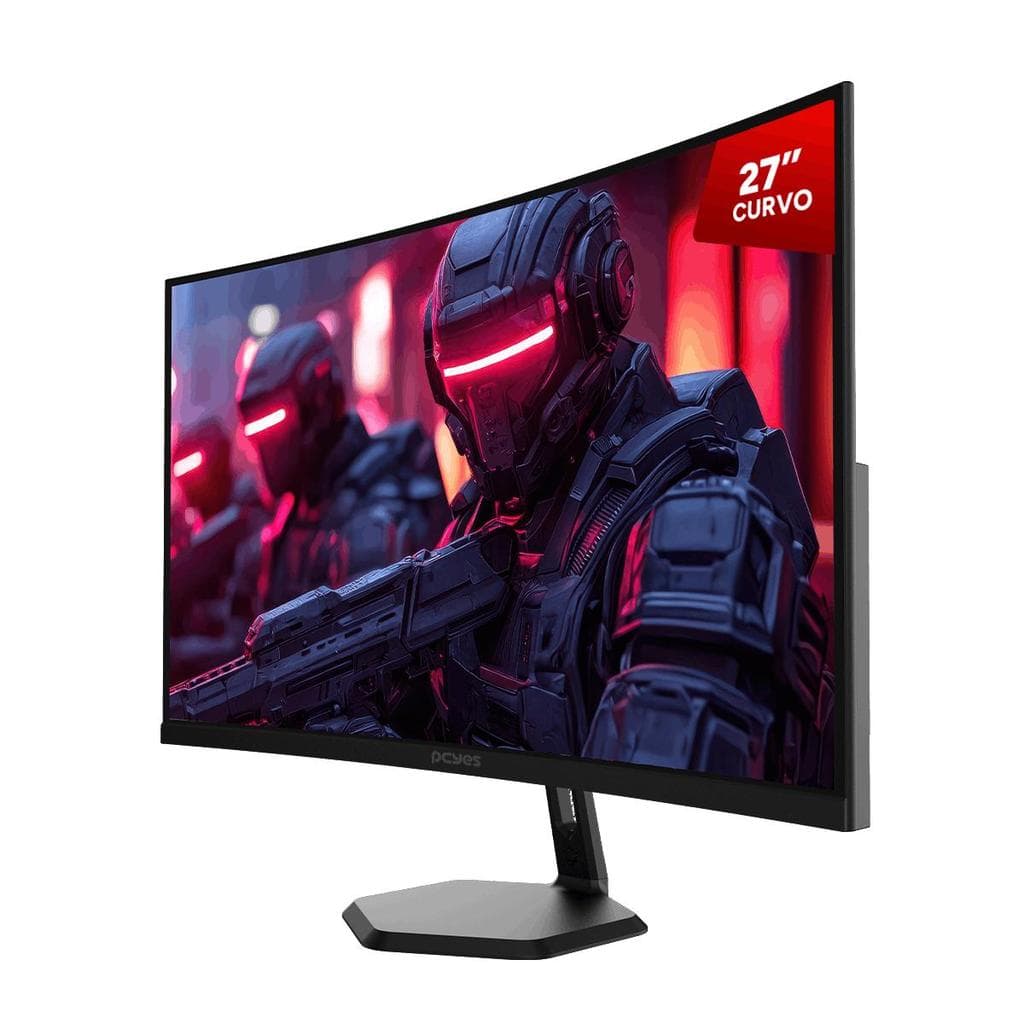 Monitor Gamer Pcyes O-Creed O27cq 27" Curvo Qhd Va 180hz 1ms Hdmi/Vga Freesync Black Vulcan