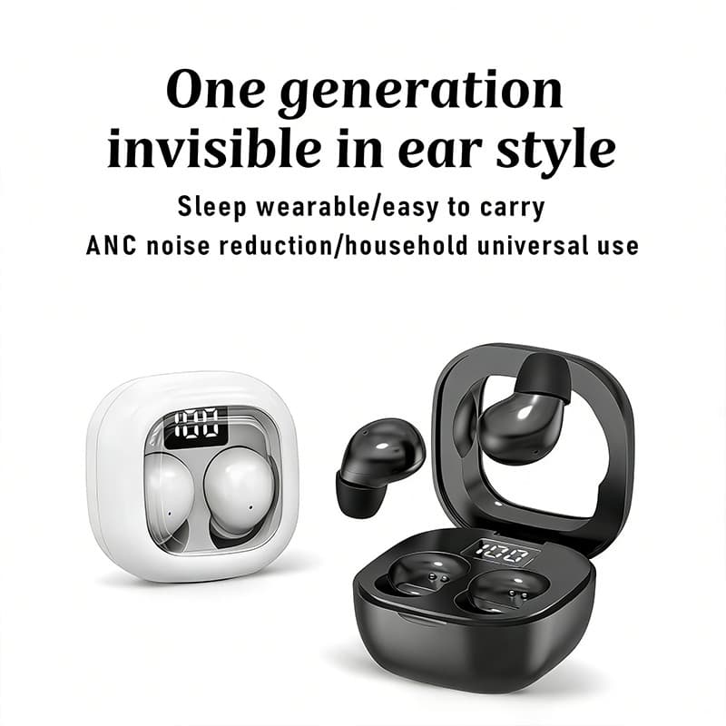 SK19-Mini Fone De Ouvido Sem Fio bluetooth Pequenos Fones Sono Trabalho Esportes Invisíveis HD HIFI Baixo Qualidade De S