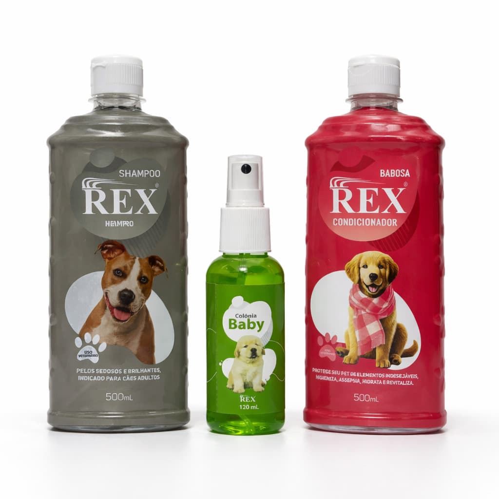 Shampoo Para Cães E Gatos 2 em 1 Kit Pet Look Condionador Perfume Para Pets