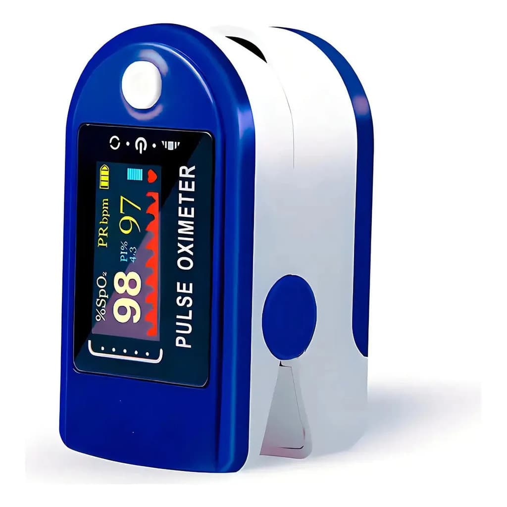 Oxímetro Digital de Dedo SpO2 Batimentos Cardíacos Portátil