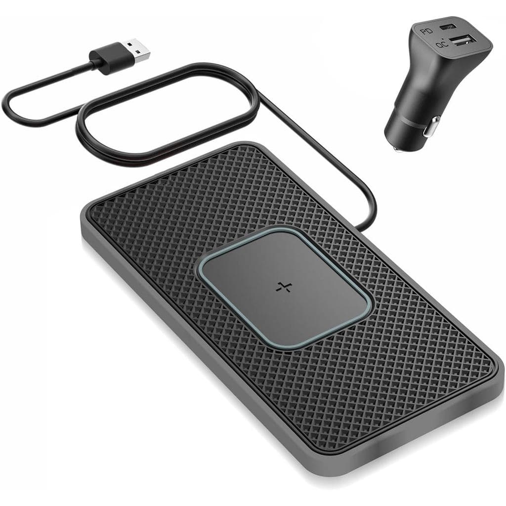 Carregador sem fio para carro, base de carregamento SANMIDO, carregador rápido sem fio para celular, tapete de carregame